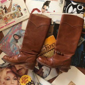 Vintage Bort Carleton Knee High Leather Boots 8